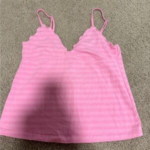 Pink Striped Brandy Melville Top